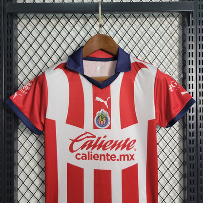 Kit Infantil Chivas Guadalajara I 23/24 (Sob encomenda)