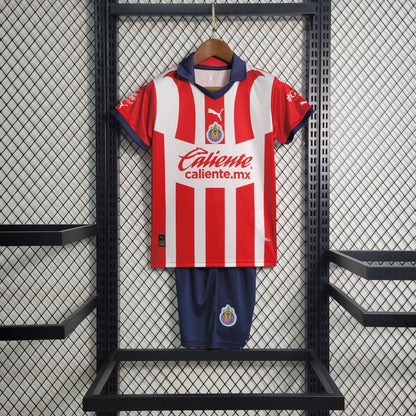 Kit Infantil Chivas Guadalajara I 23/24 (Sob encomenda)