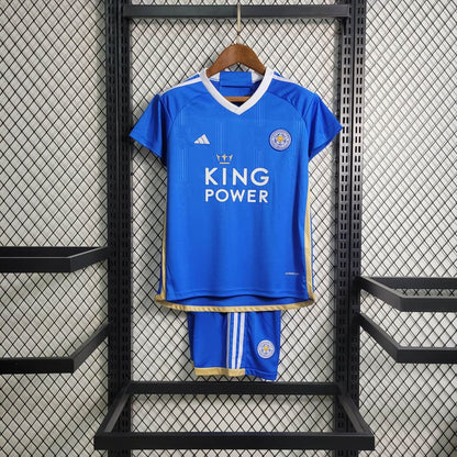 Kit Infantil Leicester City I 23/24 (Sob encomenda)