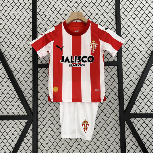 Kit Infantil Sporting Gijón I 23/24 (Sob encomenda)