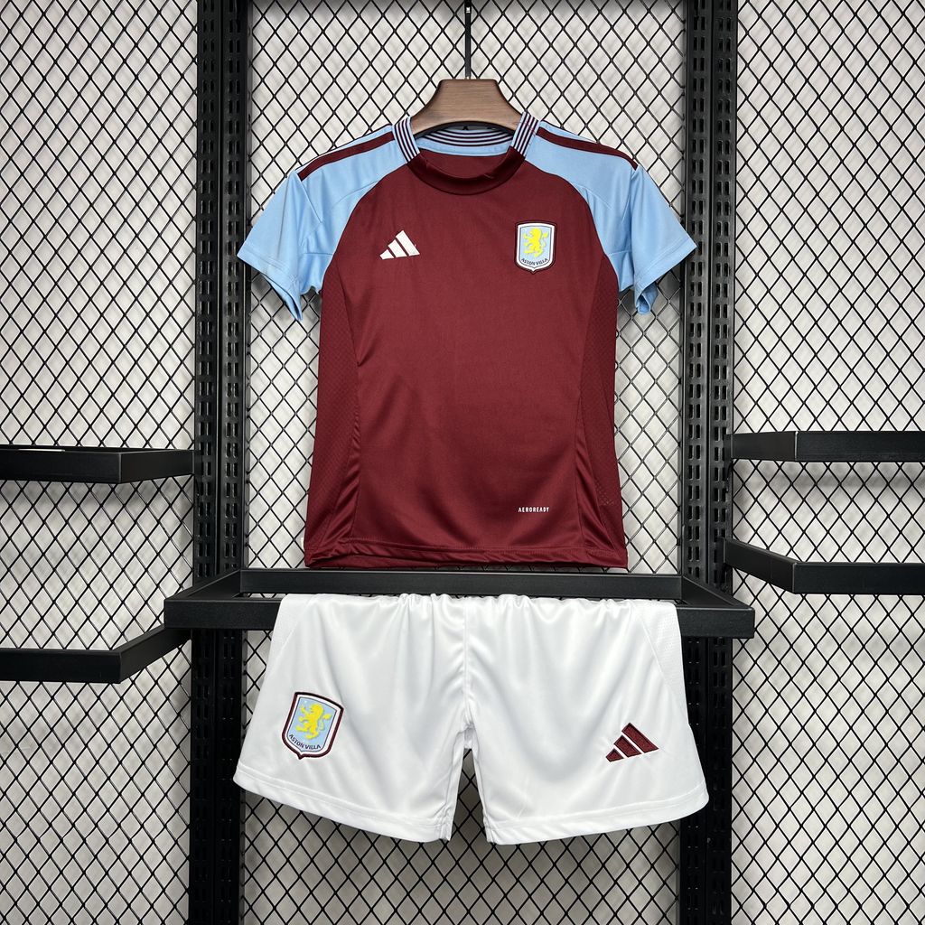 Kit Infantil Aston Villa I 24/25 (Sob encomenda)