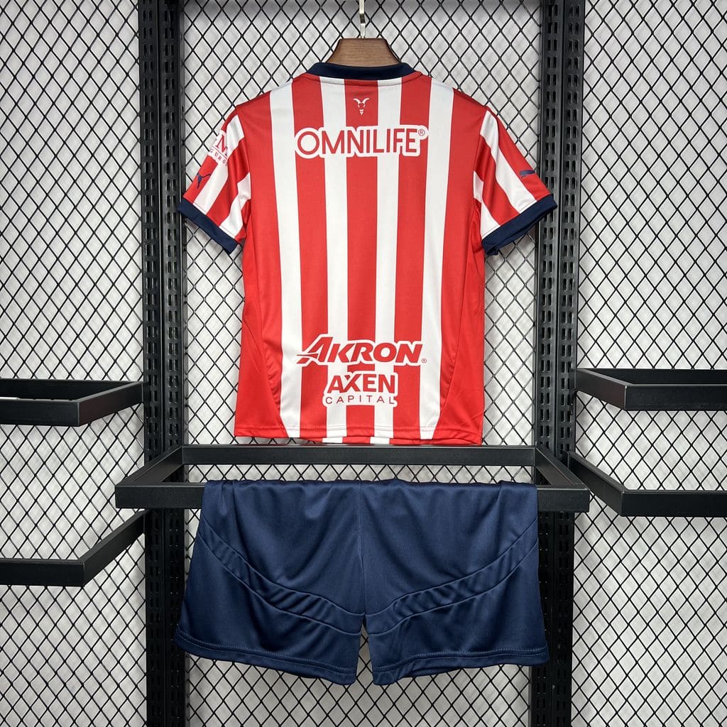 Kit Infantil Chivas Guadalajara I 24/25 (Sob encomenda)