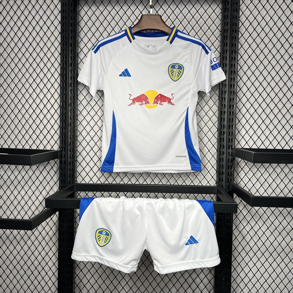 Kit Infantil Leeds United I 24/25 (Sob encomenda)