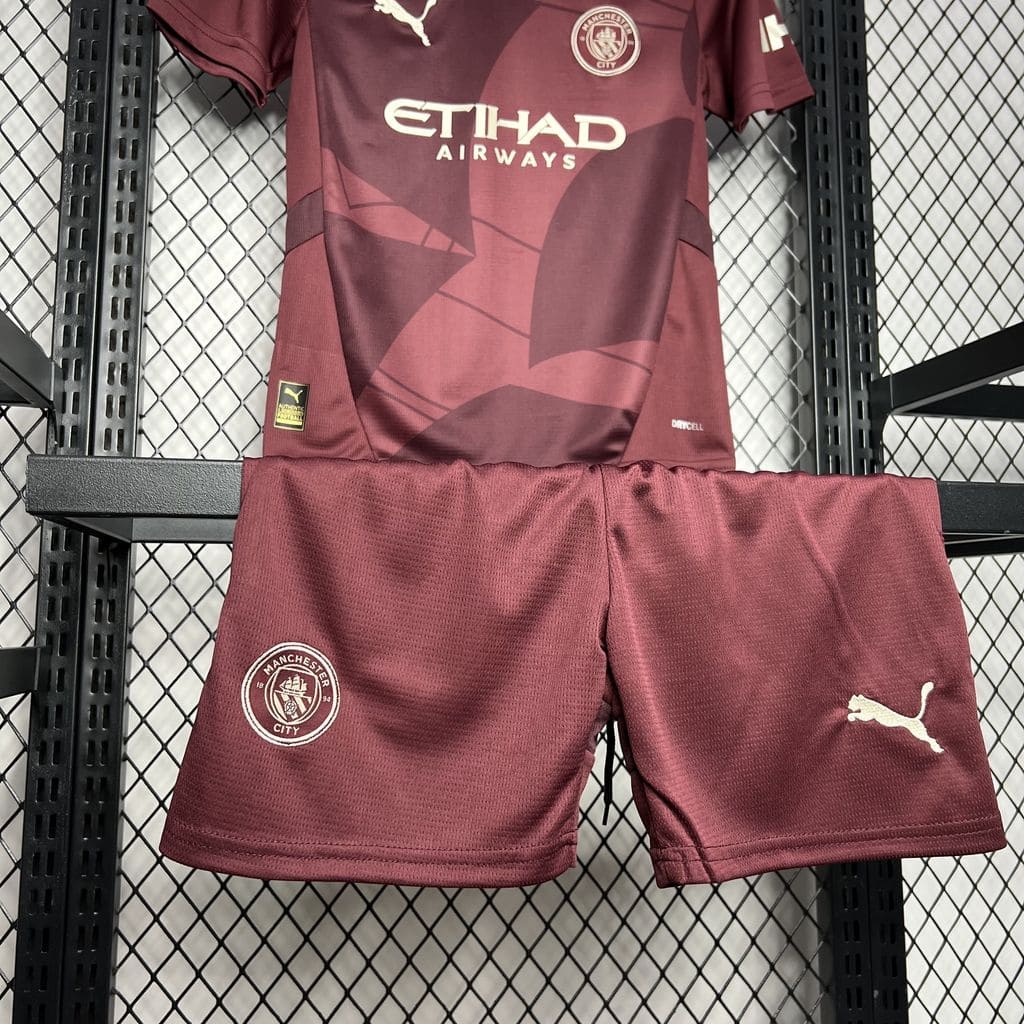 Kit Infantil Manchester City III 24/25 (Sob encomenda)