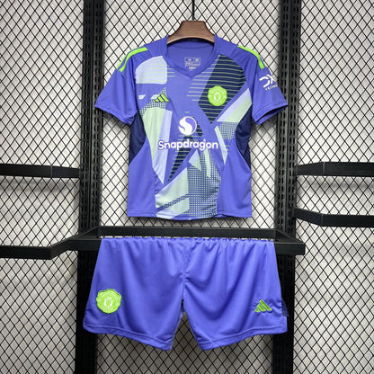 Kit Infantil Manchester United Goleiro 24/25 (Sob encomenda)