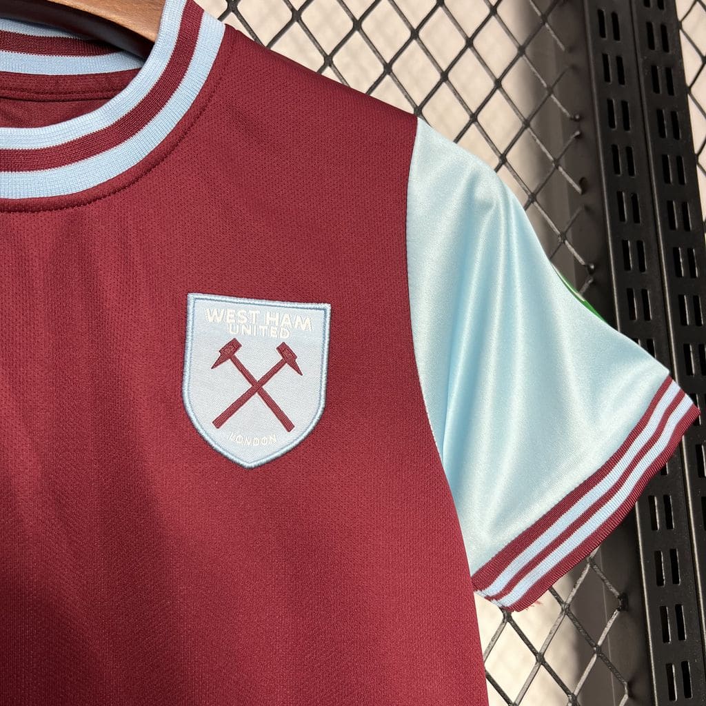 Kit Infantil West Ham I 24/25 (Sob encomenda)