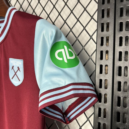 Kit Infantil West Ham I 24/25 (Sob encomenda)