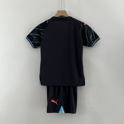 Kit Infantil Manchester City III 23/24 (Sob encomenda)