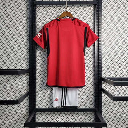 Kit Infantil Manchester United I 23/24 (Sob encomenda)