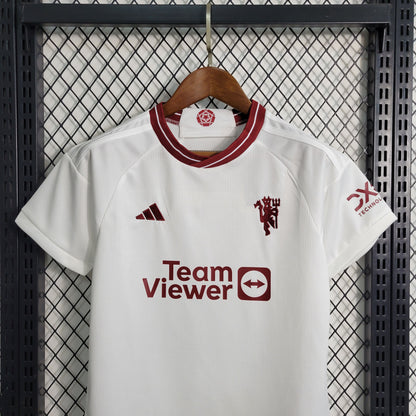 Kit Infantil Manchester United III 23/24 (Sob encomenda)