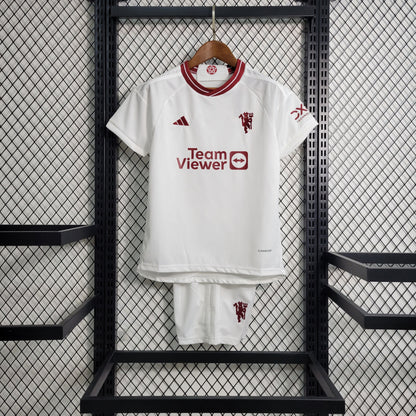 Kit Infantil Manchester United III 23/24 (Sob encomenda)