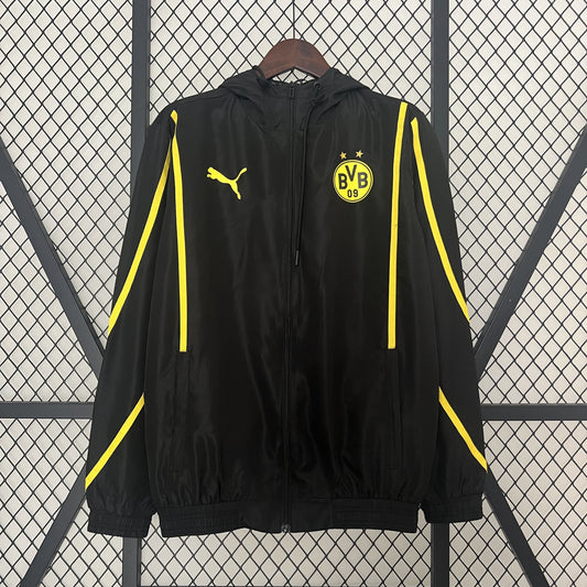 Jaqueta Corta Vento Borussia Dortmund 2024 Masculina (Sob encomenda)