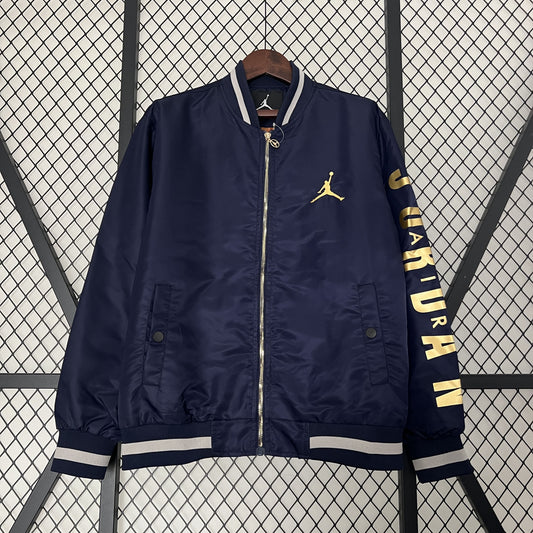 Corta Vento Jordan Dark Blue and Gold (Sob encomenda)