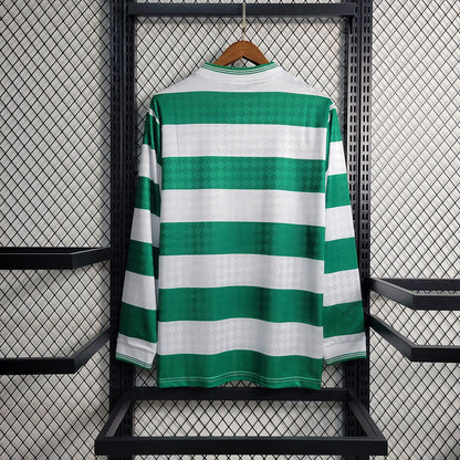 Camisa Celtic I 87/88 Retrô Manga Longa (Sob encomenda)