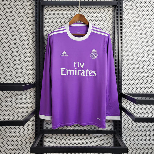 Camisa Real Madrid III 16/17 Retrô Manga Longa (Sob encomenda)