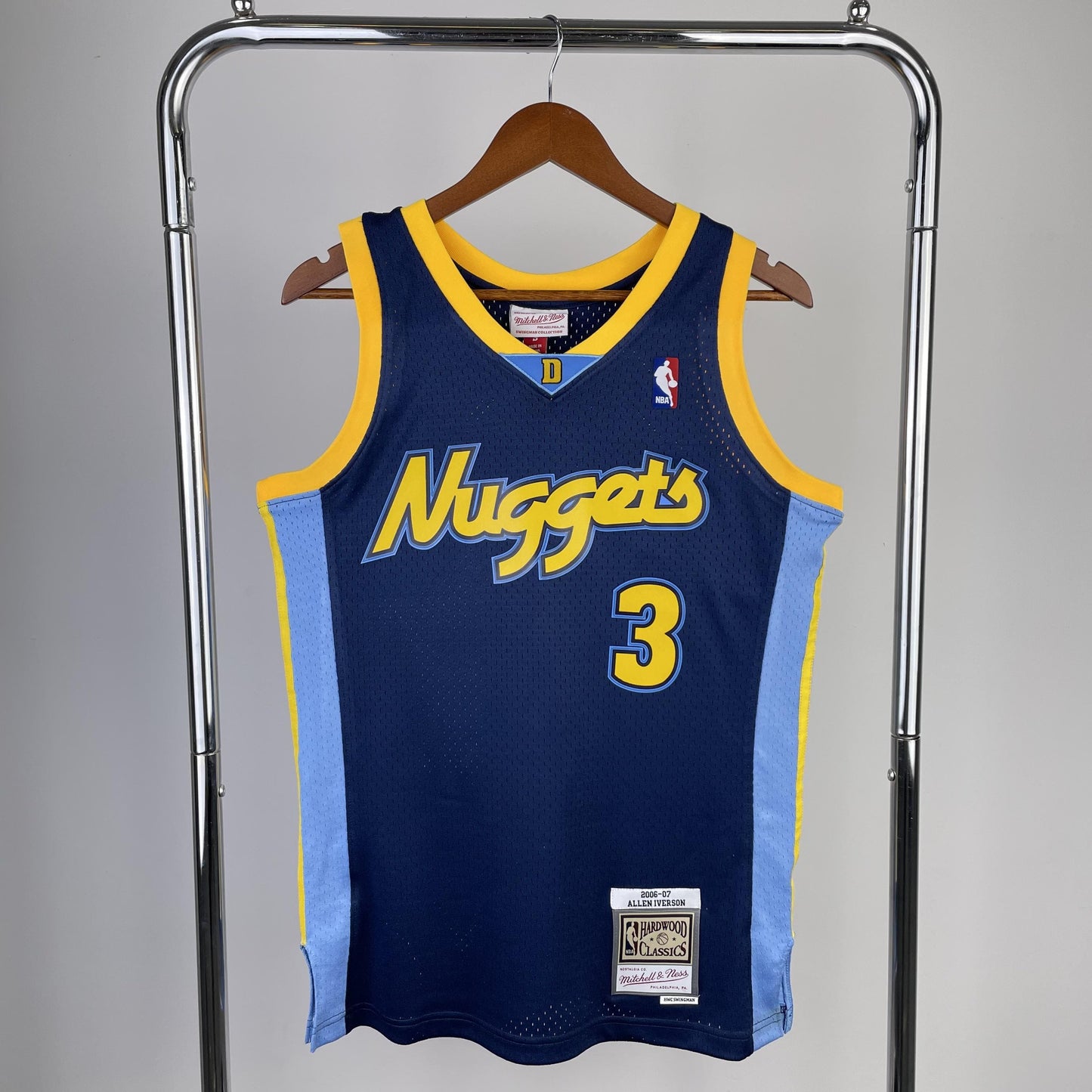 Regata Denver Nuggets NBA 2006 Mitchell And Ness Hardwood Classics Masculina (Sob encomenda)