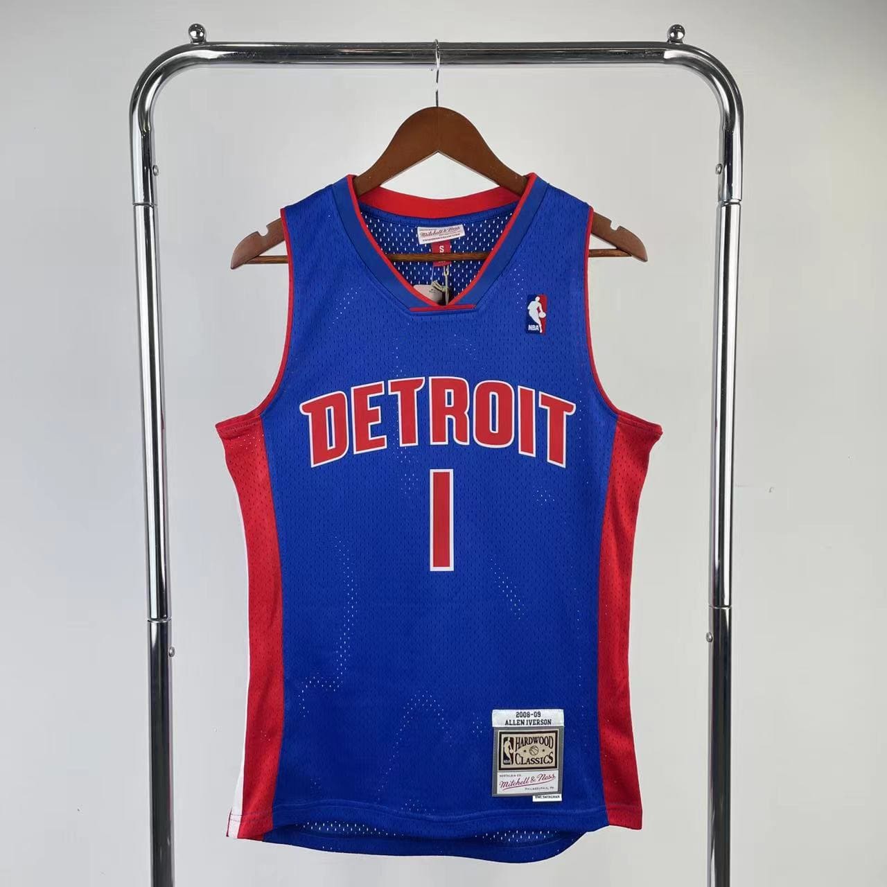 Regata Detroit Pistons NBA 2008 Mitchell And Ness Hardwood Classics Masculina (Sob encomenda)