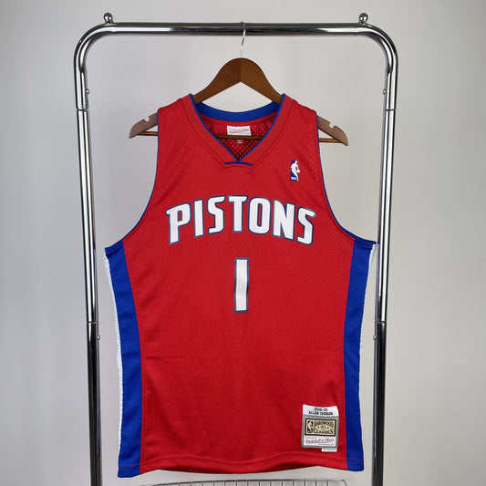 Regata Detroit Pistons NBA 2008 Mitchell And Ness Hardwood Classics Masculina (Sob encomenda)