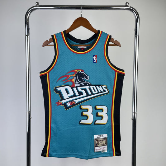 Regata Detroit Pistons NBA 1998  Mitchell And Ness Hardwood Classics Masculina (Sob encomenda)