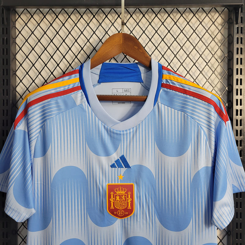 Camisa Espanha II 2022 Torcedor (Sob encomenda)