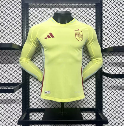 Camisa Espanha II 2024 Jogador Manga Longa (Sob encomenda)