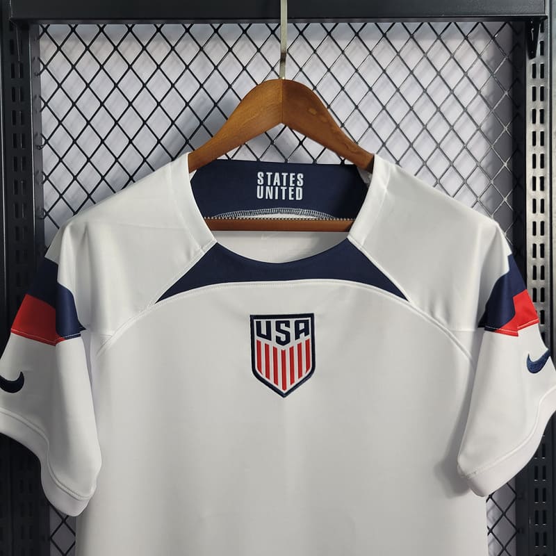 Camisa Estados Unidos I 2022 Torcedor (Sob encomenda)