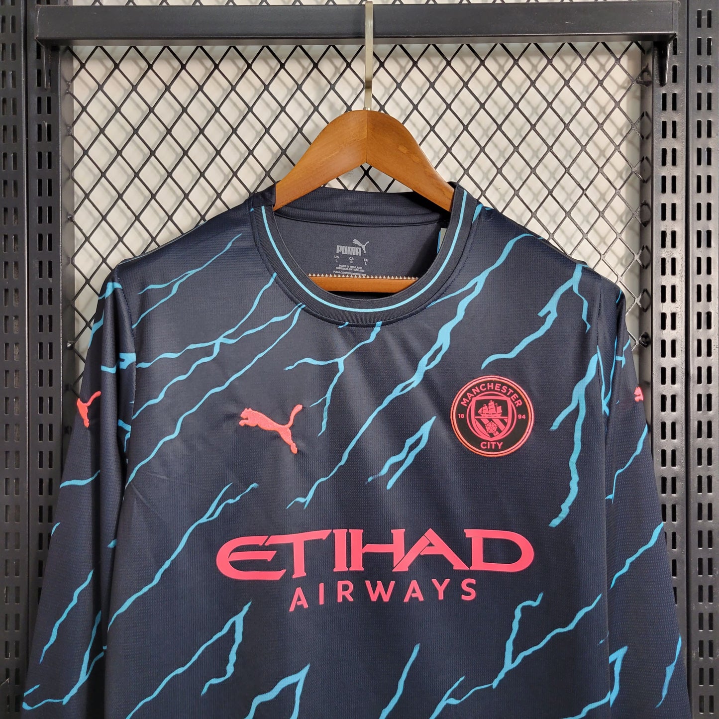 Camisa Manchester City III 23/24 Torcedor Manga Longa (Sob encomenda)