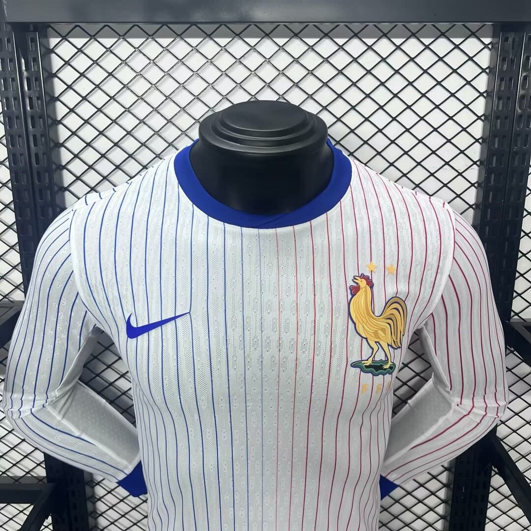 Camisa França II 2024 Jogador Manga Longa (Sob encomenda)