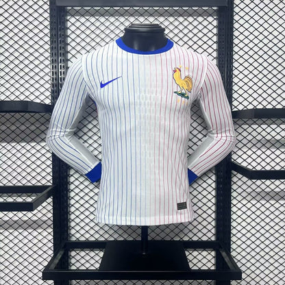 Camisa França II 2024 Jogador Manga Longa (Sob encomenda)