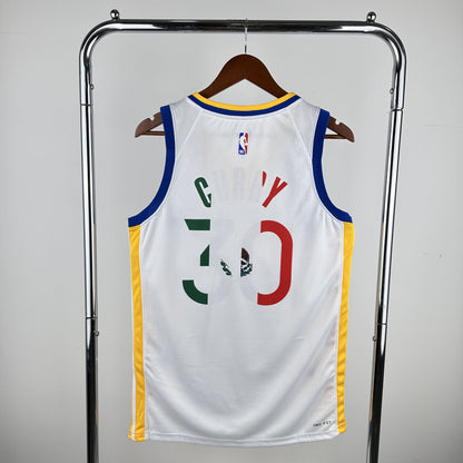 Regata Golden State Warriors NBA 2023 Icon Edition Swingman Edição México Masculina (Sob encomenda)