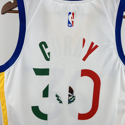 Regata Golden State Warriors NBA 2023 Icon Edition Swingman Edição México Masculina (Sob encomenda)