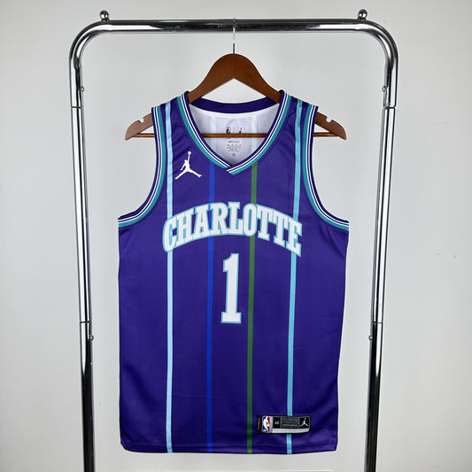 Regata Charlotte Hornets NBA 2019 Classic Edition Swingman Masculina (Sob encomenda)