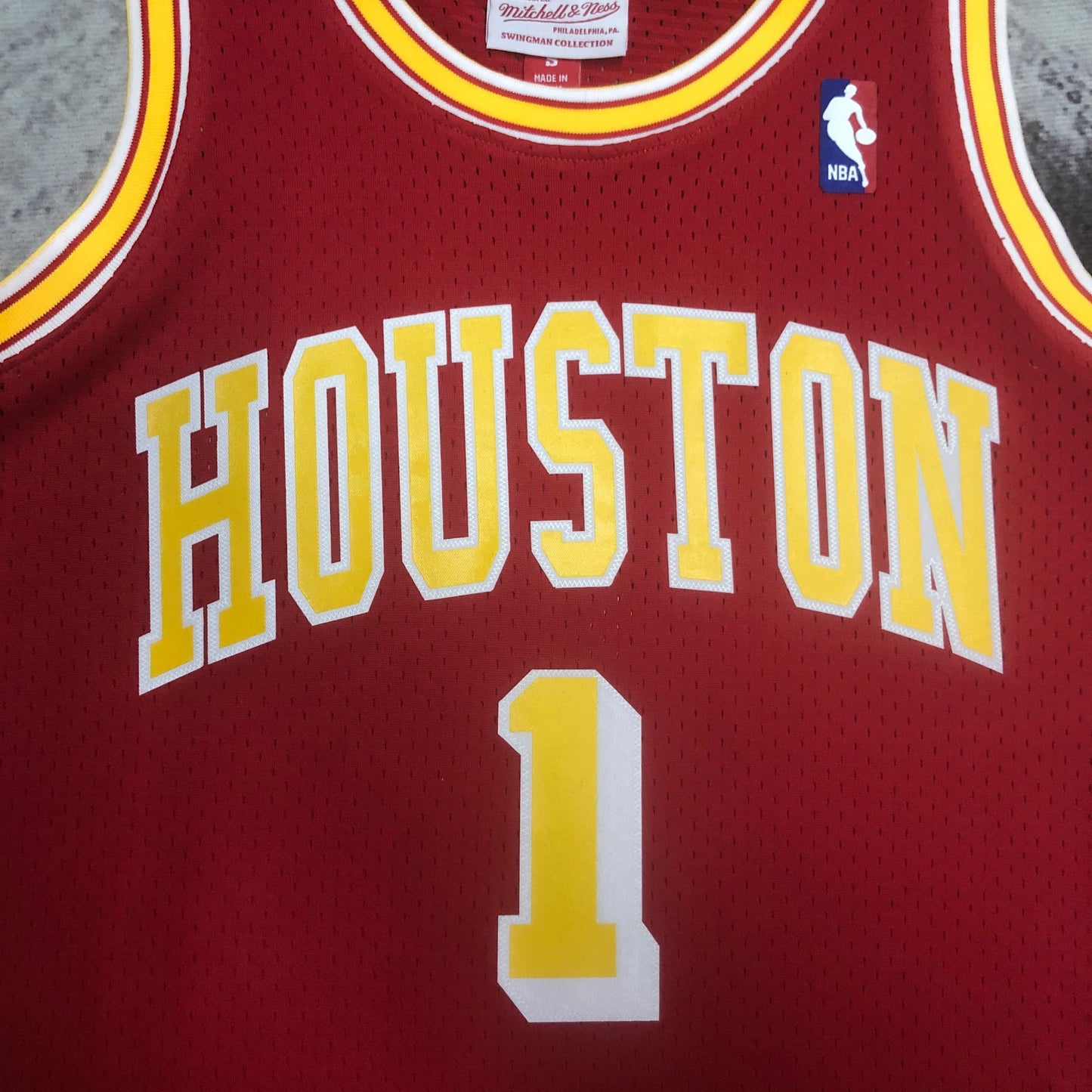 Regata Houston Rockets NBA 2004 Mitchell And Ness Hardwood Classics Masculina (Sob encomenda)