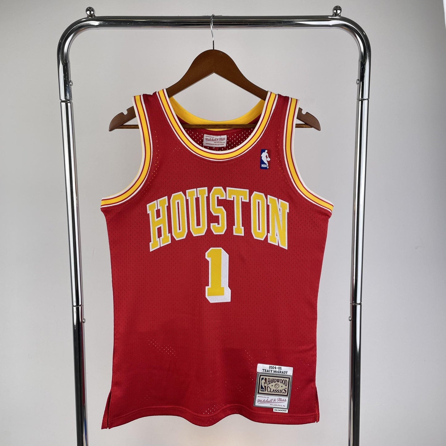 Regata Houston Rockets NBA 2004 Mitchell And Ness Hardwood Classics Masculina (Sob encomenda)