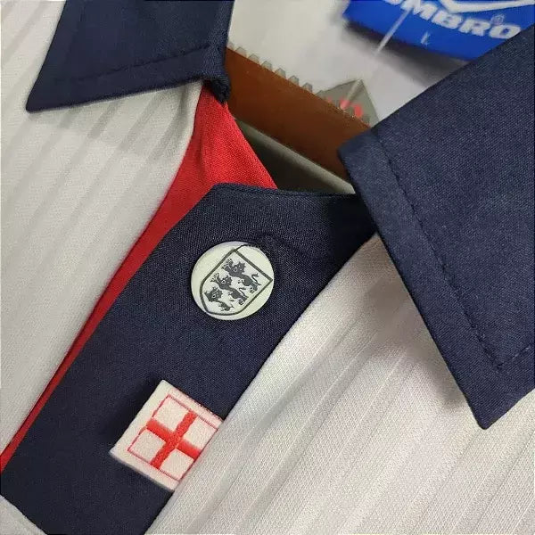 Camisa Inglaterra I 1998 Retrô (Sob encomenda)