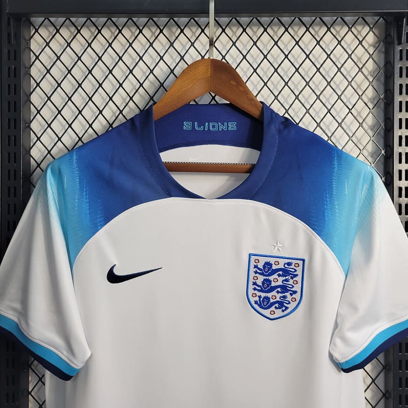 Camisa Inglaterra I 2022 Torcedor (Sob encomenda)