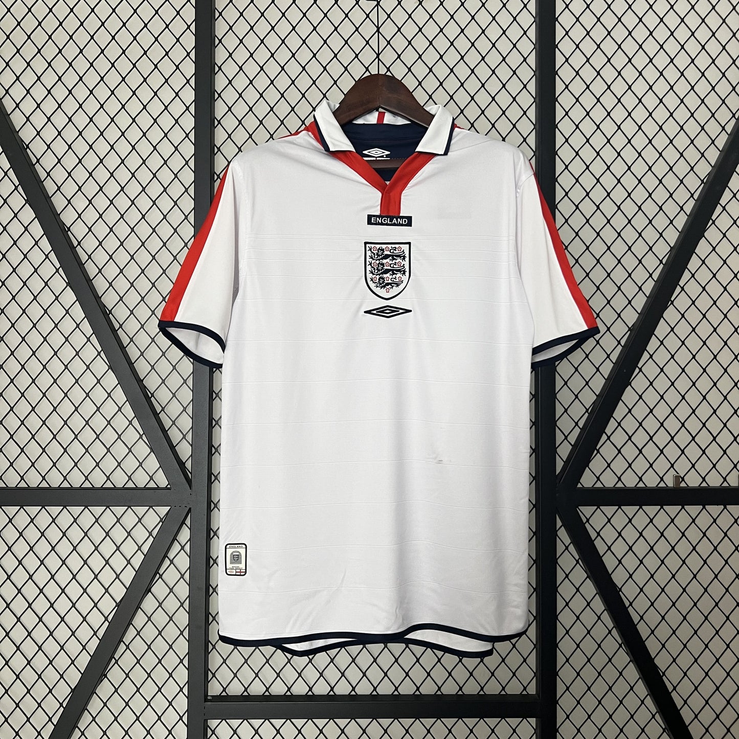 Camisa Inglaterra I 2004 Retrô (Sob encomenda)