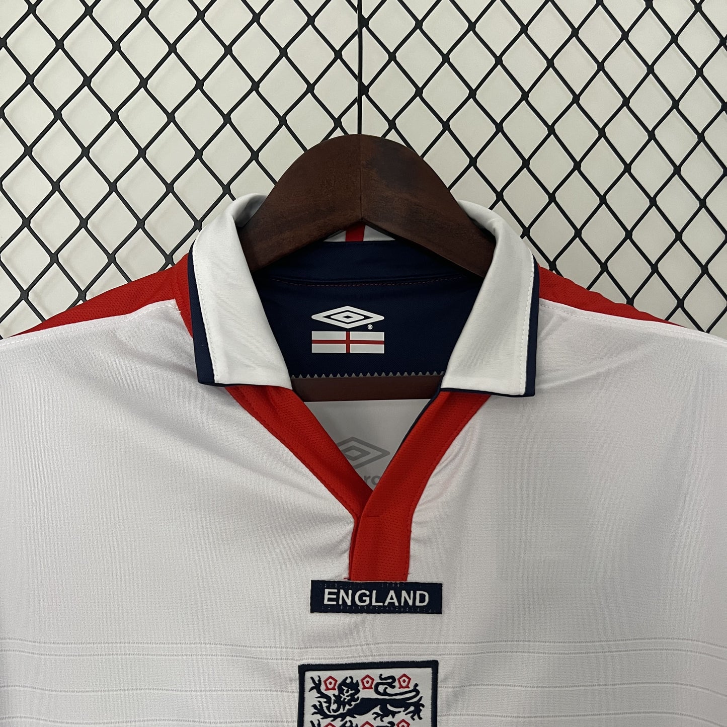 Camisa Inglaterra I 2004 Retrô (Sob encomenda)