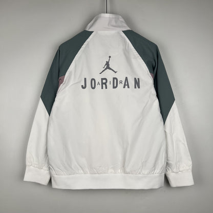 Corta Vento Jordan White and Dark Green (Sob encomenda)