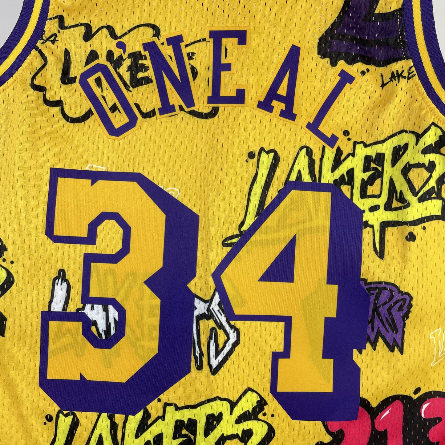 Regata Los Angeles Lakers NBA 1996 Mitchell And Ness Hardwood Classics Masculina (Sob encomenda)