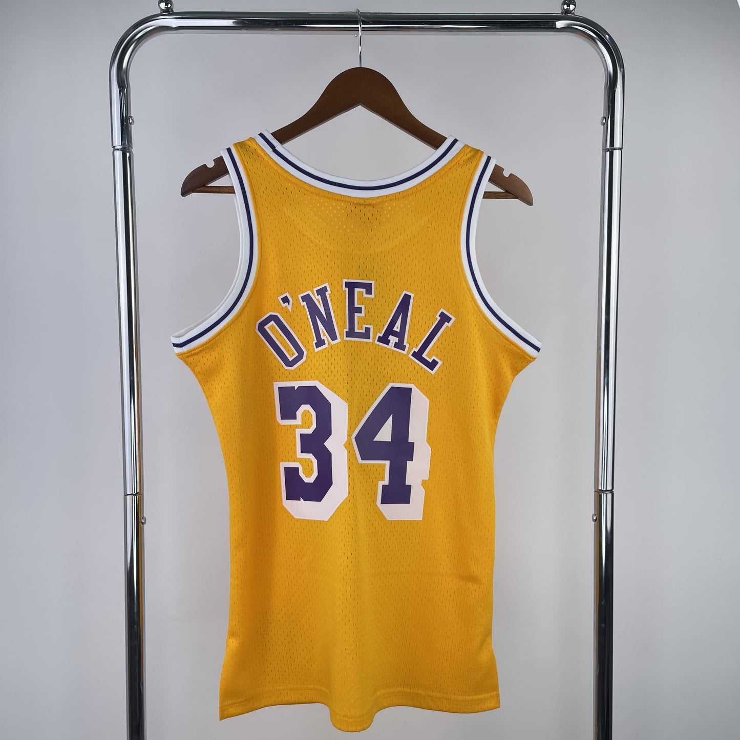 Regata Los Angeles Lakers NBA 1996 Mitchell And Ness Hardwood Classics Masculina (Sob encomenda)