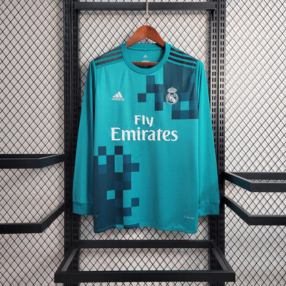 Camisa Real Madrid III 17/18 Retrô Manga Longa (Sob encomenda)