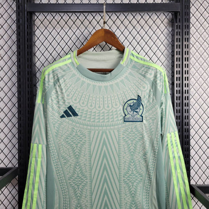 Camisa México II 2024 Torcedor Manga Longa (Sob encomenda)