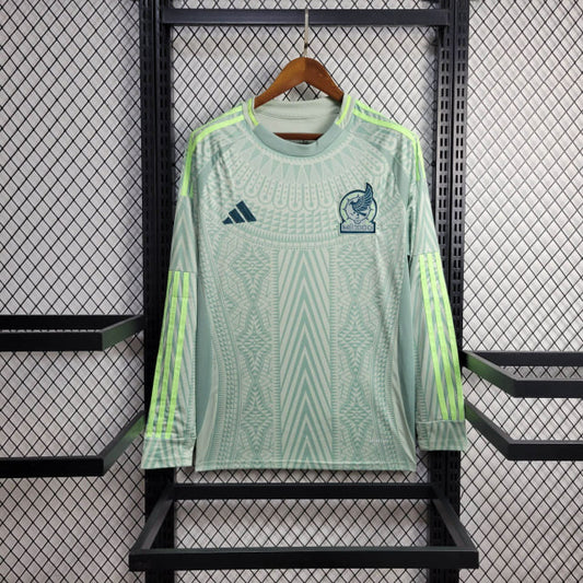 Camisa México II 2024 Torcedor Manga Longa (Sob encomenda)