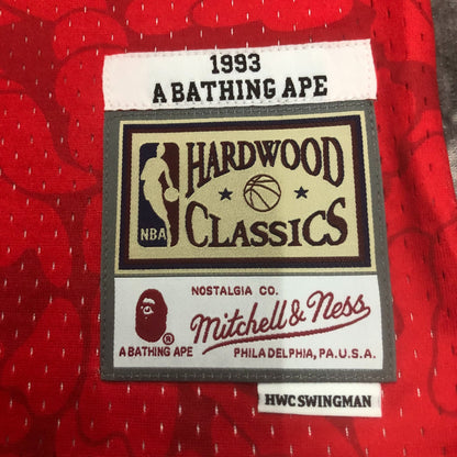 Regata Miami Heat NBA 1993 Bape X Mitchell And Ness Hardwood Classics Masculina (Sob encomenda)