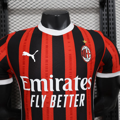 Camisa Milan I 24/25 Jogador (Sob encomenda)