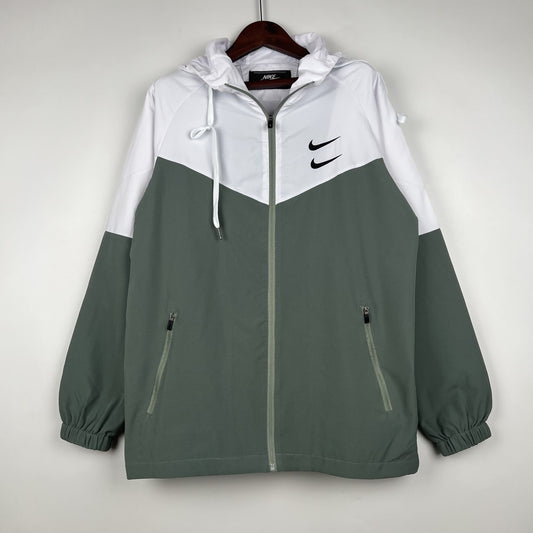 Corta Vento Nike Swoosh Dark Green and White (Sob encomenda)