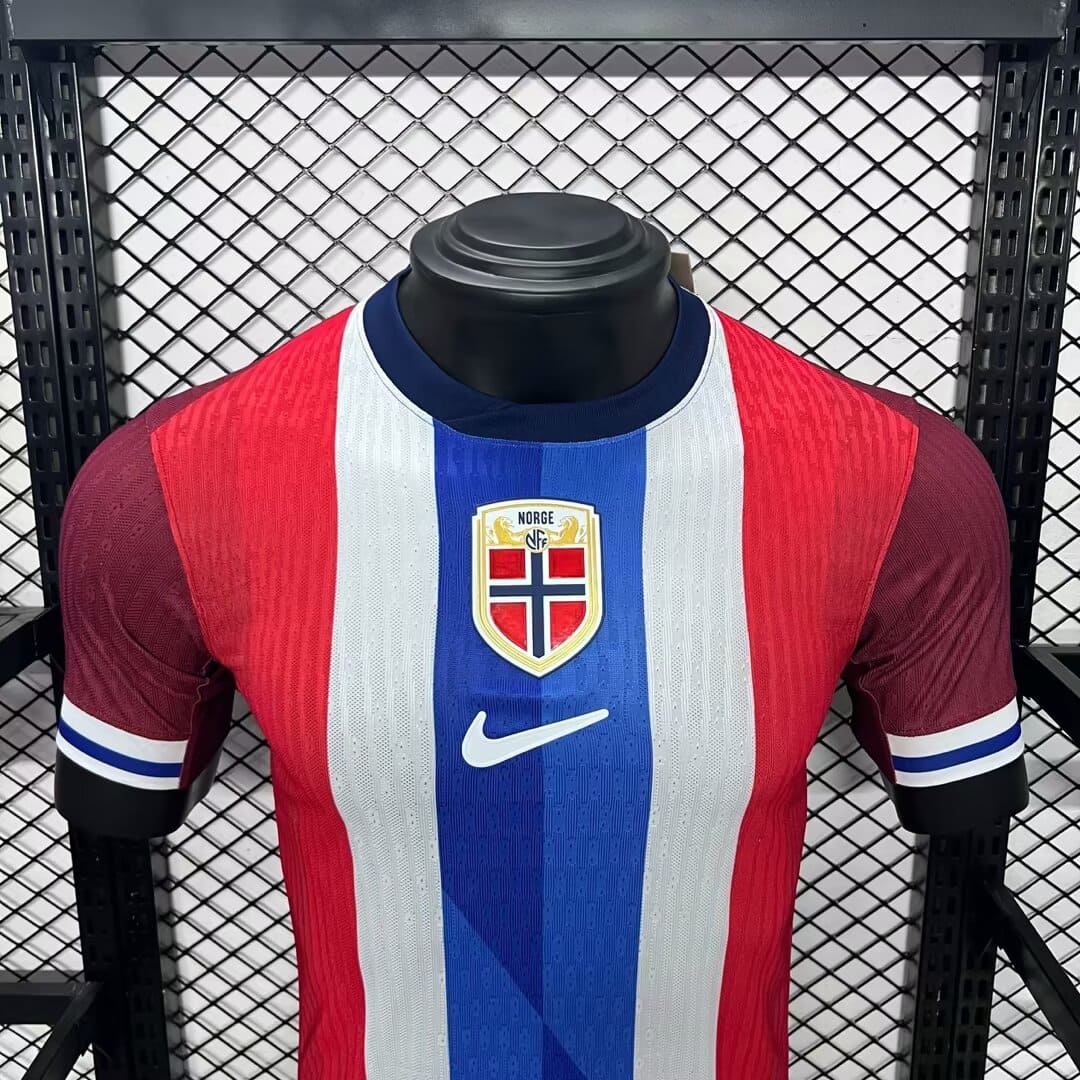 Camisa Noruega I 2024 Jogador (Sob encomenda)