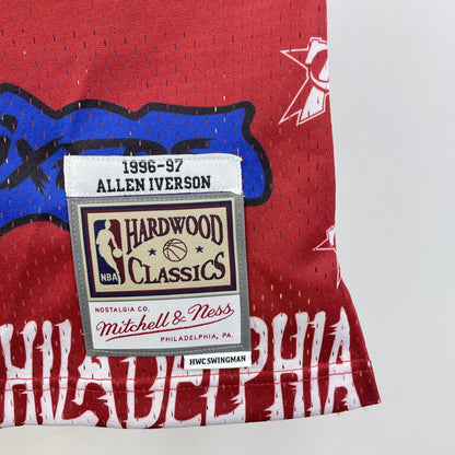 Regata Philadelphia 76ers NBA 1996 Mitchell And Ness Hardwood Classics Masculina (Sob encomenda)