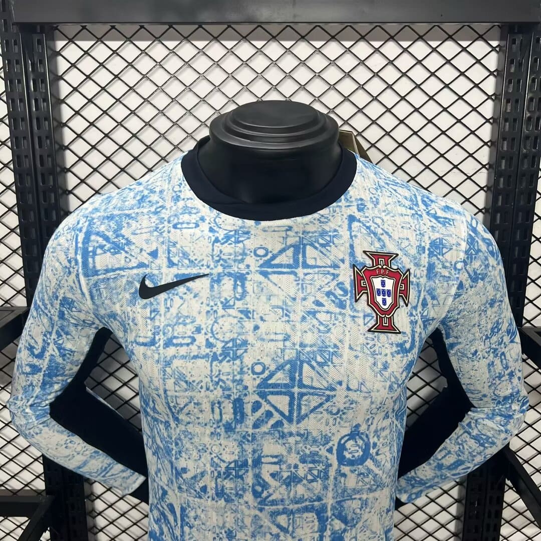 Camisa Portugal II 2024 Jogador Manga Longa (Sob encomenda)